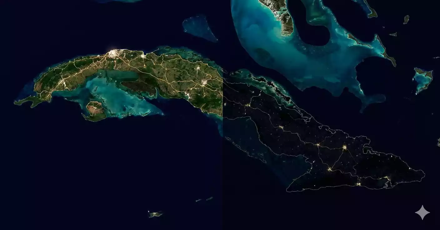 Nuevo colapso parcial del sistema el&eacute;ctrico deja sin servicio al oriente de Cuba