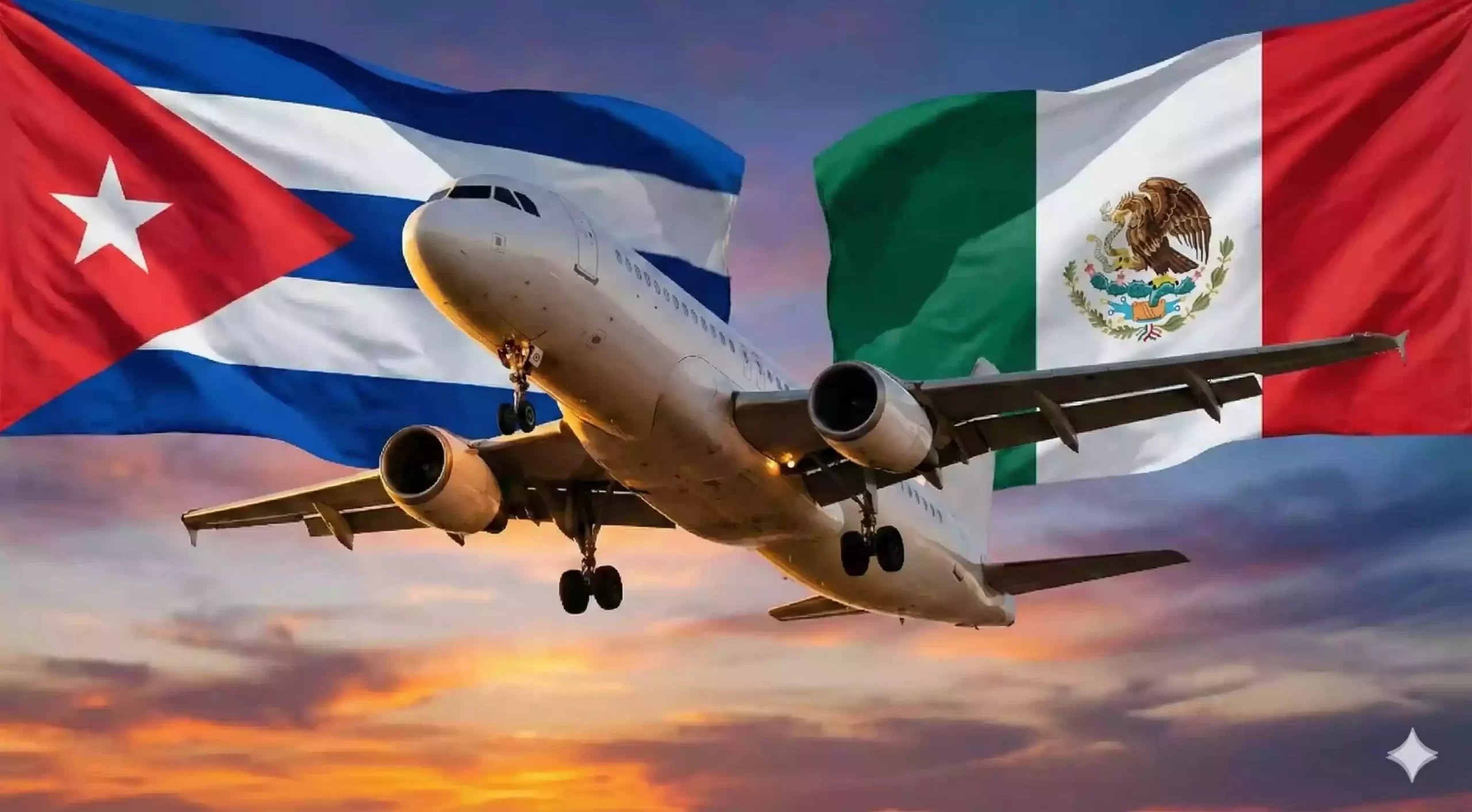 Vuelos entre Cuba y M&eacute;xico
