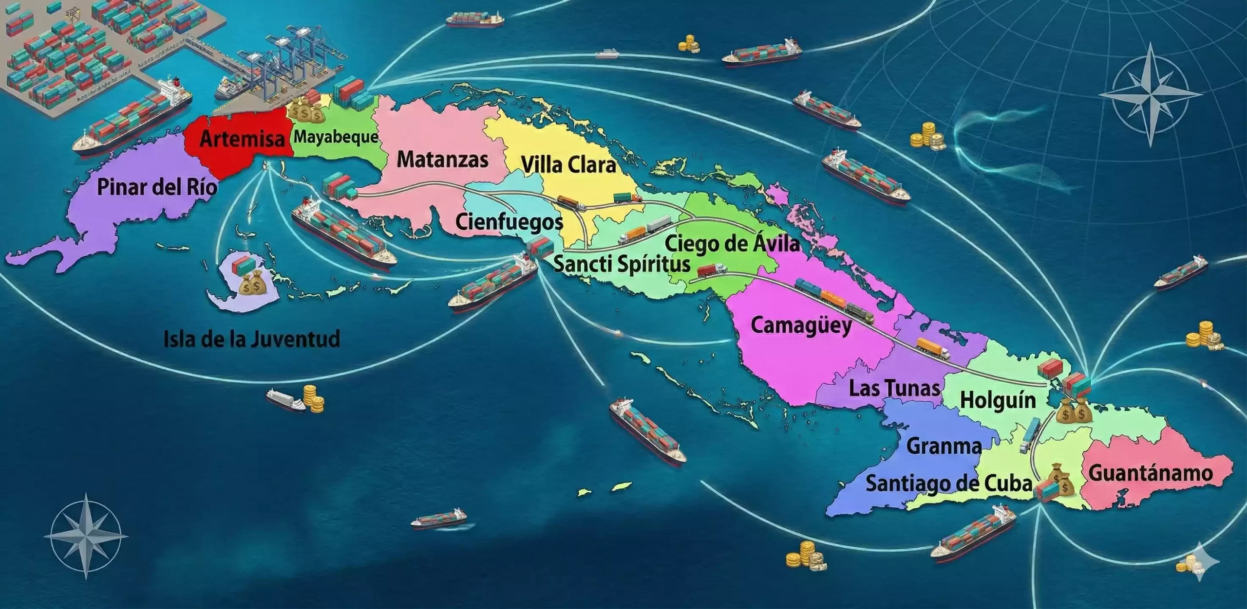 Municipios de Cuba, comercio