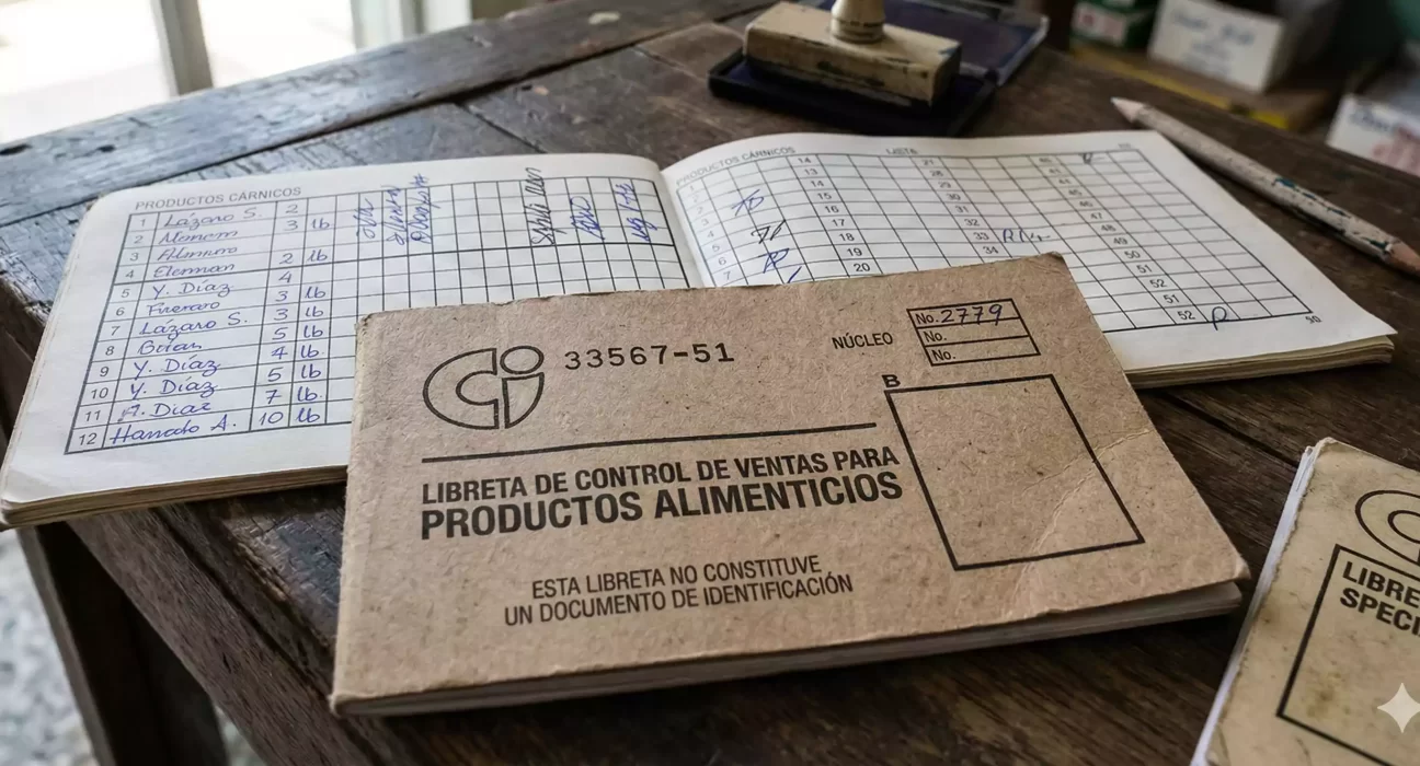 libreta de abastecimiento en Cuba