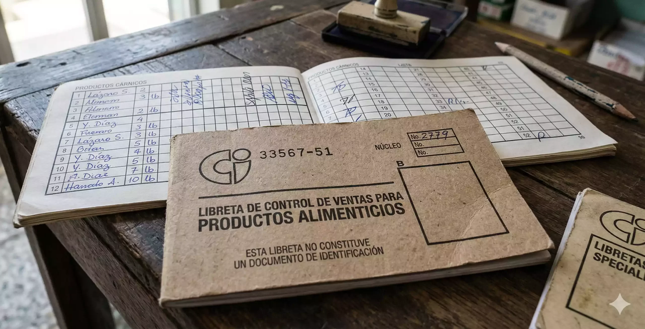 libreta de abastecimiento en Cuba